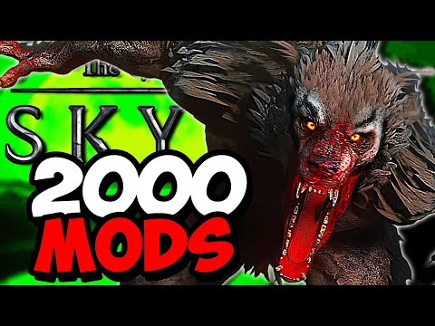 I Survived 100 Days as a Werewolf in Skyrim | 2000 Mods