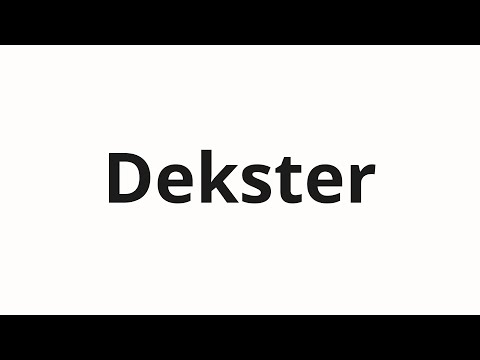 How to pronounce Dekster | Декстер (Dexter in Russian)