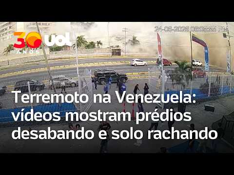 Terremoto na Venezuela: vídeos mostram pessoas desesperadas, prédios desabando e solo rachando