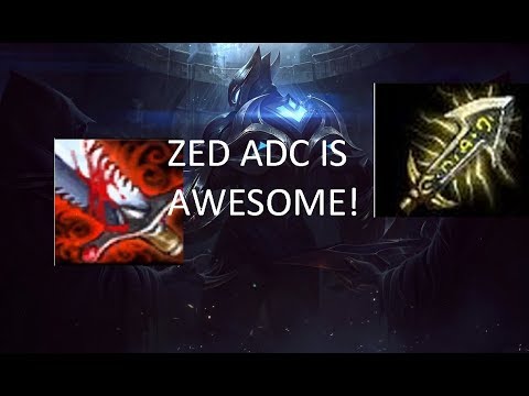 HOW TO PLAY ADC ZED! (THIS IS ACTUALLY REALLY STRONG!) - League of Legends