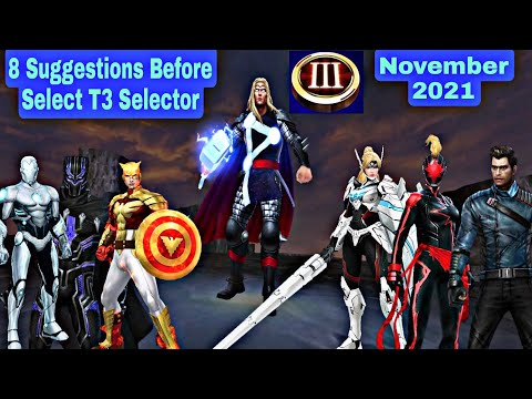 8 Suggestions Before Select T3 Selector November 2021 - Marvel Future Fight