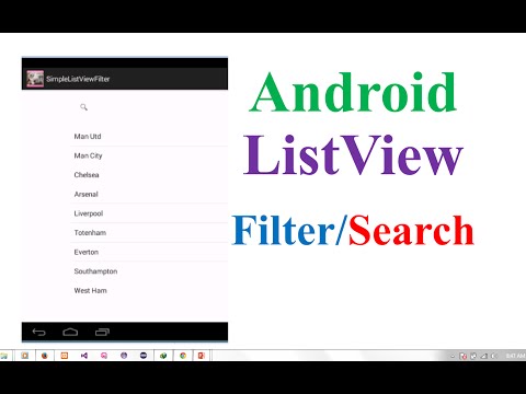 Android ListView Ep.01 - Simple ListView Filter/Search