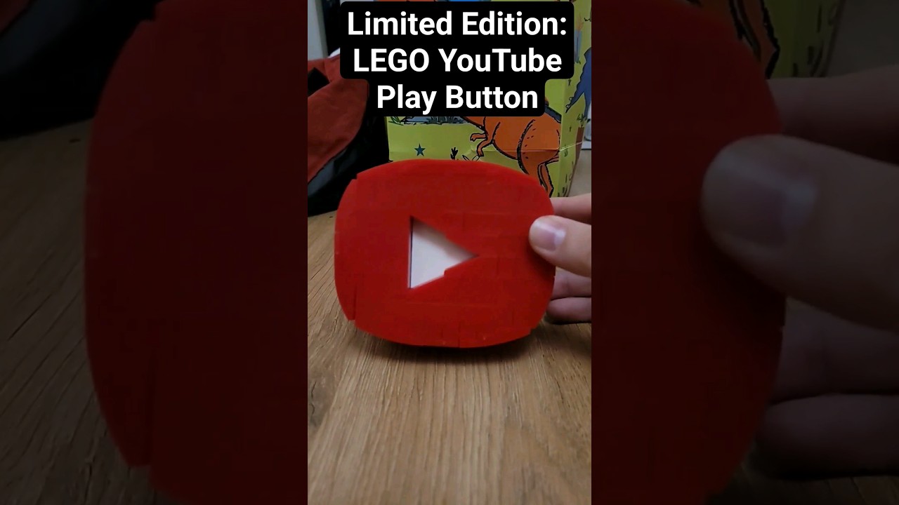 My Limited Edition LEGO YouTube Play Button - Thanks @YouTube