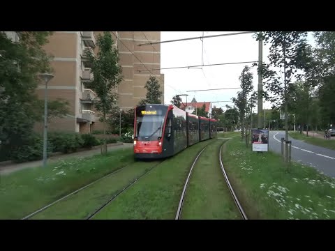 HTM MAT-rit Den Haag Kneuterdijk - Scheveningen Noord via Madurodam (tramlijn 9) | GTL8 3123 | 2020