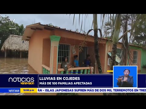 Alerta máxima en Cojedes: Inundaciones impactan a cinco municipios afectando a mil familias