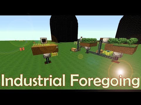 TUTORIAL: Industrial Foregoing - AUTOMATISCHE OAK BAUM & WHEAT FARM - Einfach erklärt