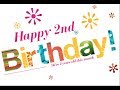 Happy Birthday Song 2 Years Old Happy 2nd Birthday Kids Whatsapp Status