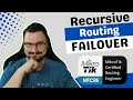Full MikroTik MTCRE Recursive Routing Easy Automatic Failover