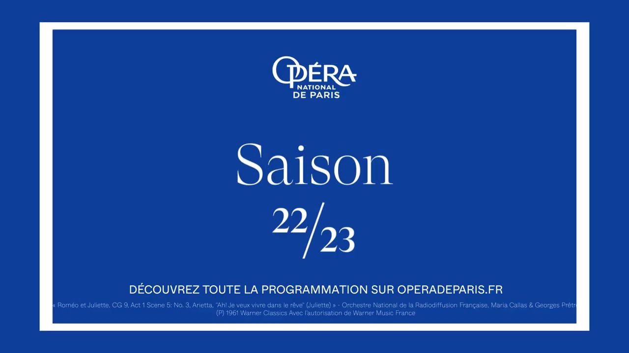 Calendrier Opera De Paris 2023 Saison 22/23 - Opéra National De Paris