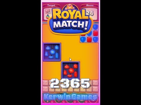 Royal Match Level 2365 - Hard Level - No Boosters Gameplay