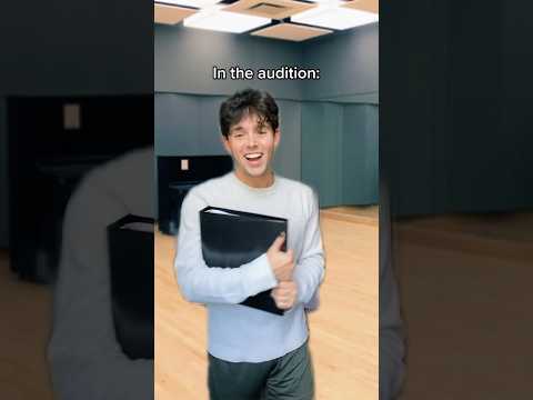singing before an audition vs. in the audition 🗣️ #theatre #singer #singing #musical #actor
