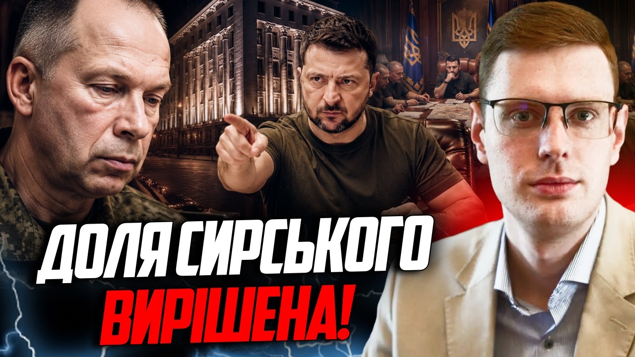 ⚡️ТЕРМІНОВО! Секретна нарада на Банковій! Зеленський звільняє Сирського! О?