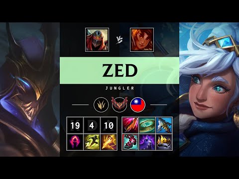 Zed Jungle vs Taliyah - TW Grandmaster Patch 25.18