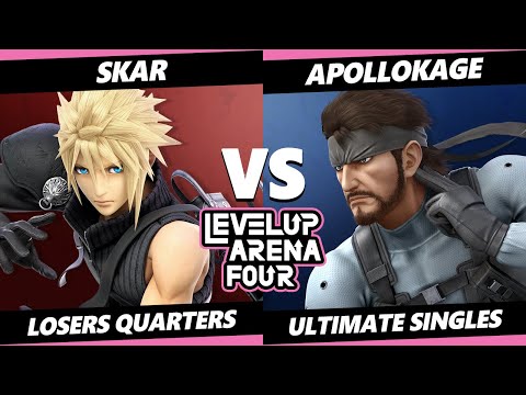 LUA4 Losers Quarters - ApolloKage (Snake) Vs. Skar (Cloud) SSBU Ultimate Tournament
