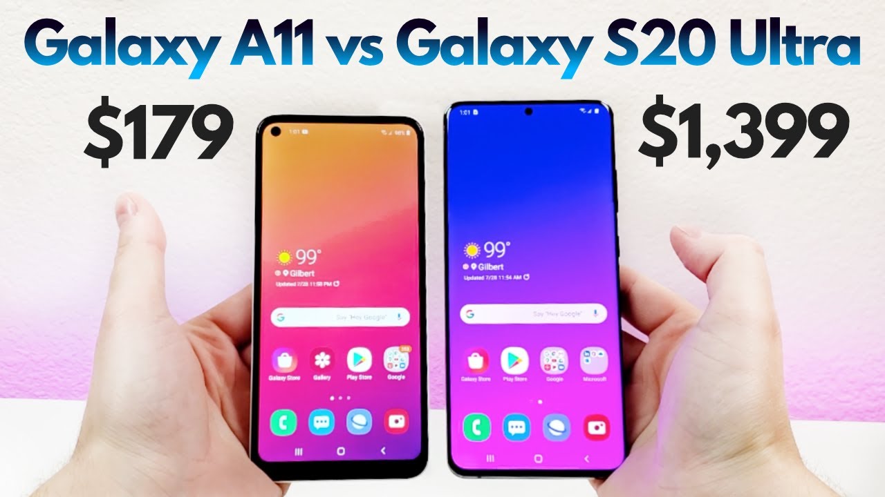 Samsung Galaxy A11 vs Samsung Galaxy S20 Ultra - Who Will Win?