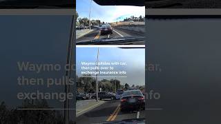 Waymo collides with car, then pulls over to exchange insurance info