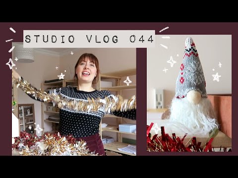 Studio Vlog 044 ⭐ decorating my Etsy packing room + creating new enamel pins
