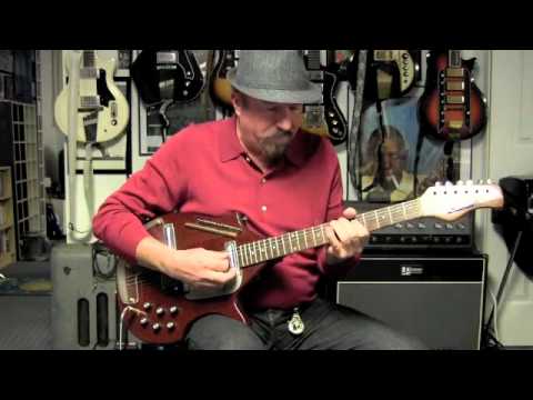 Danelectro Sitar Red Crackle Gitarhuset AS Danelectro Sitar Red Crackle Gitarhuset AS