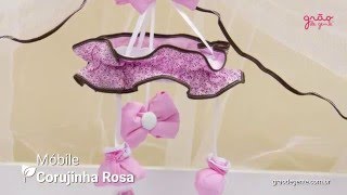 Móbile Corujinha Rosa | Ref: 52025