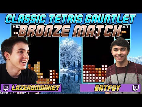 2020 CTG ICE - Bronze - Lazer0monkey vs. Batfoy - Classic Tetris Gauntlet SEASON OF ICE Tourney