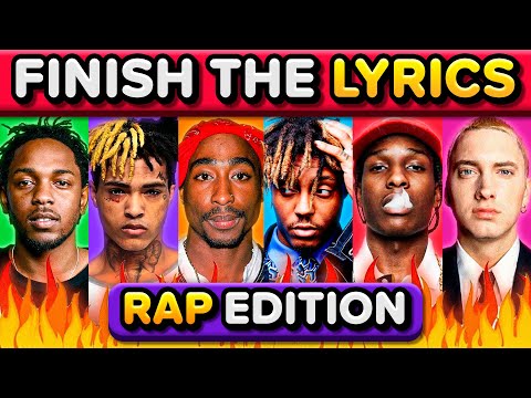 Finish the Lyrics 🔥 RAP EDITION 🔥 Most Popular Rap Songs 🎶 | Music Quiz