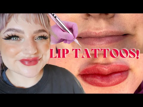 Getting My Lips TATTOOED?! | Lip Blush Tattoo - Full Process Vlog
