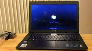 preview picture of video 'ASUS P553MA SX387B Unboxong and First Start Boot Windows 7'