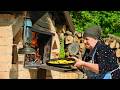 Rural Life In Azerbaijan Grandma Cooking In Village