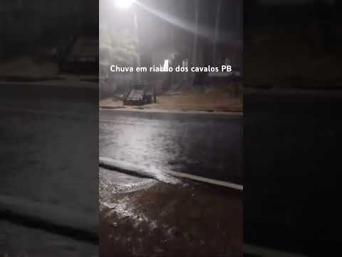 Muita chuva em Riacho dos Cavalos, no Sertão da Paraíba, na noite desta quinta-feira.(05/03/26)