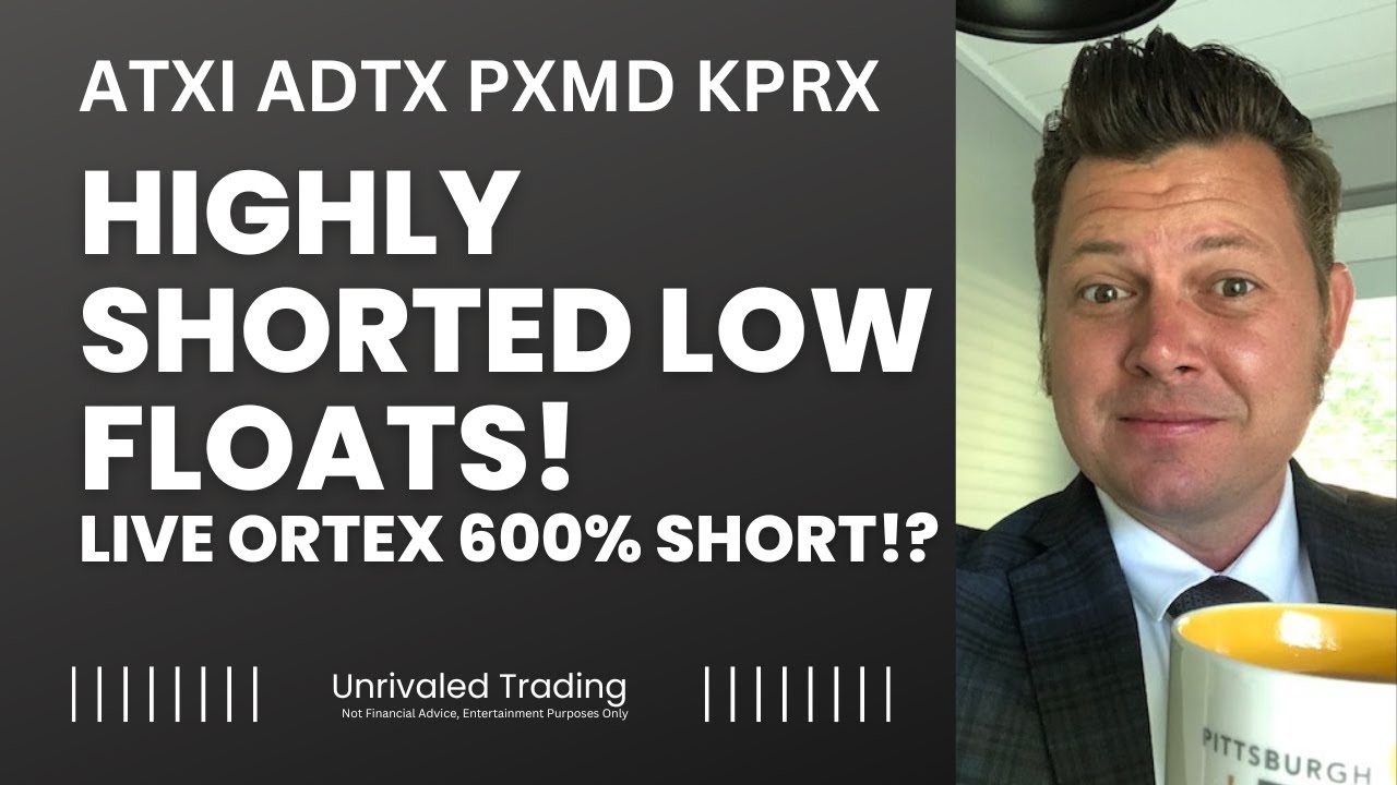 Ortex Live 600% Shorted Low Float #shortsqueeze #atxistock