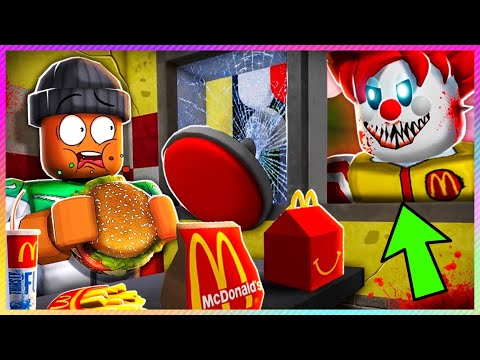 FUGINDO do MCDONALDS MAL ASSOMBRADO no ROBLOX (ESCAPE MCDONALDS OBBY)