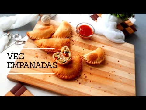 Vegetarian empanada recipe/how to make empanadas/baked empanadas/empanadas recipe