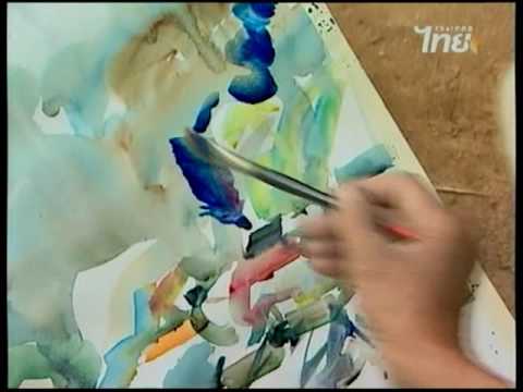 สอนศิลป์ [1-075] โดย อ.พิศาล ทิพารัตน์ [สีน้ำ_ภาพชุด ทิวทัศน์บนดอย 4]