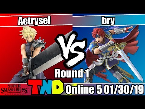 TheNintenDudes Online 5 - Aetrysel (Cloud) vs. bry (Roy) - Round 1 Smash Ultimate