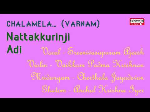 Chalamela... (Varnam) | Nattakkurinji | Adi | Sreenivasapuram Ajeesh