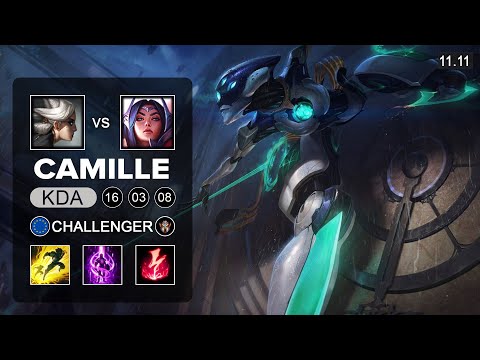Camille Top vs Irelia - EUW Challenger Patch 11.11