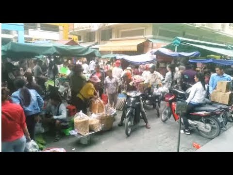 Phnom Penh Market - Natural Life In Market - People And Foods