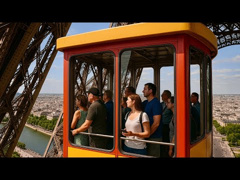 #leogast - Eiffel Tower Elevator Ride to the Top - Paris, France