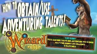 How to Obtain And Use Adventuring Talents! | Wizard101 Test Realm