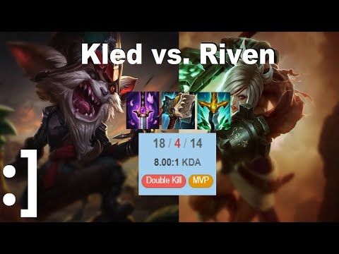 Kled vs. Riven - I am hunting alone. (Stream highlight)
