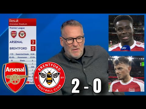 Arsenal Go 5 Points Clear! 2-0 vs Brentford | Paul Merson & Saka Reactions