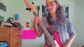There&#39;s A Moon In The Sky (Called The Moon) [Live] - B52&#39;s (bass cover)