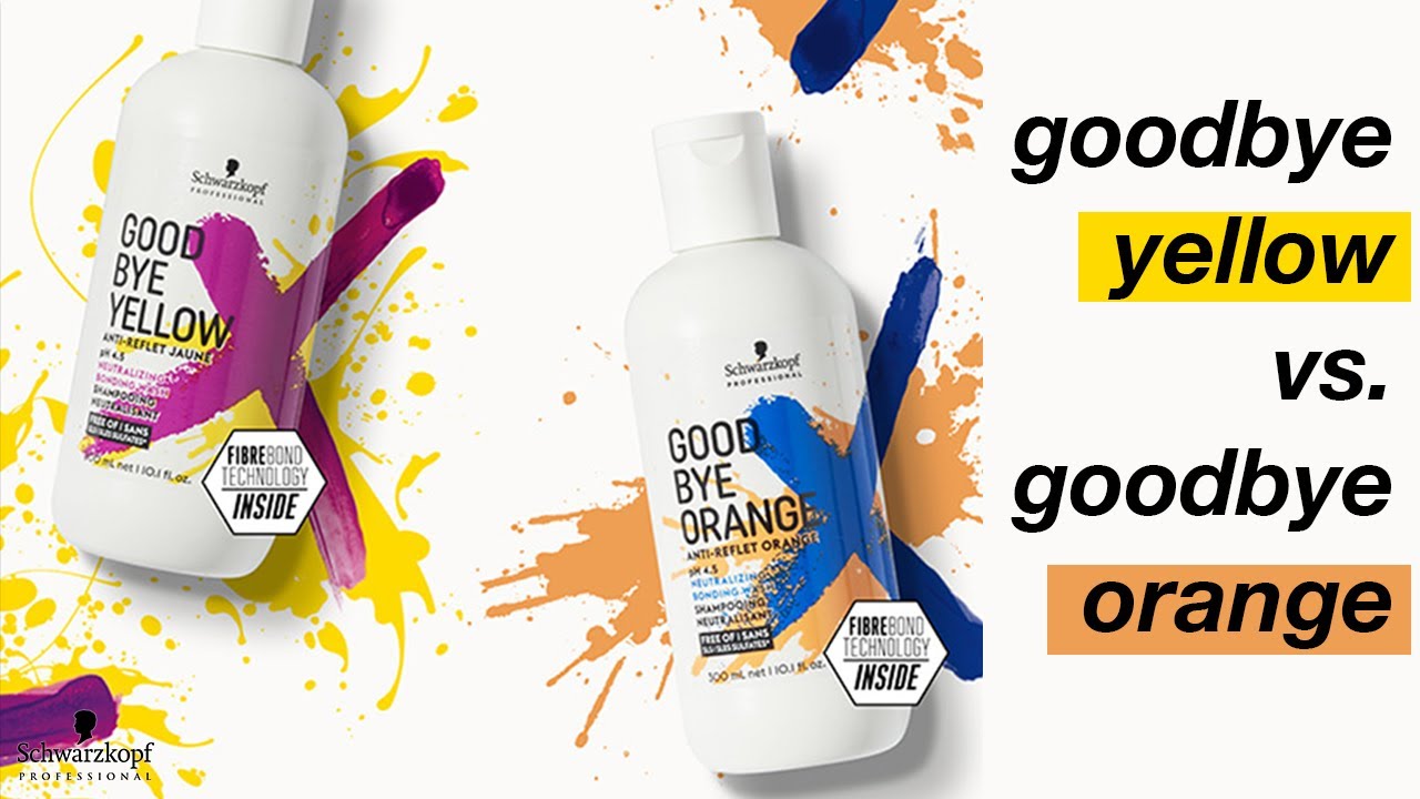 What's the difference between 🍊 Goodbye Orange & 🍋 Goodbye Yellow | Schwarzkopf Professional