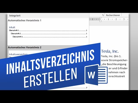 Inhaltsverzeichnis in Word erstellen