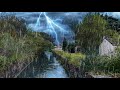 Thunderstorm Rain In French Village Sleep Relax Study