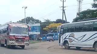 preview picture of video 'Mangalore bound Express bus & Udupi city bus'