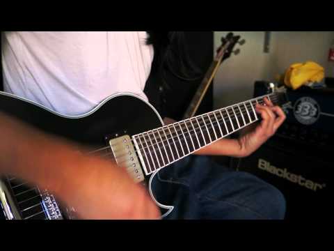 Quick Check Ibanez Arz307 - Bare Knuckle Riff Raff - Jet City JH20 / Blackstar HT20 Cab