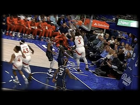 OG Anunoby With the Slam Dunk - Raptors vs Mavs