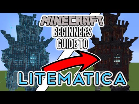 How To Use Litematica Minecraft Mod (Java 1.16.5+ ) BEGINNERS Tutorial