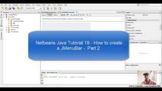 Download the video "Java Swing Tutorial 19   How to create a JMenuBar    Part 2"